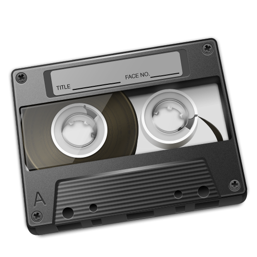 Cassette Gray Icon 512px png
